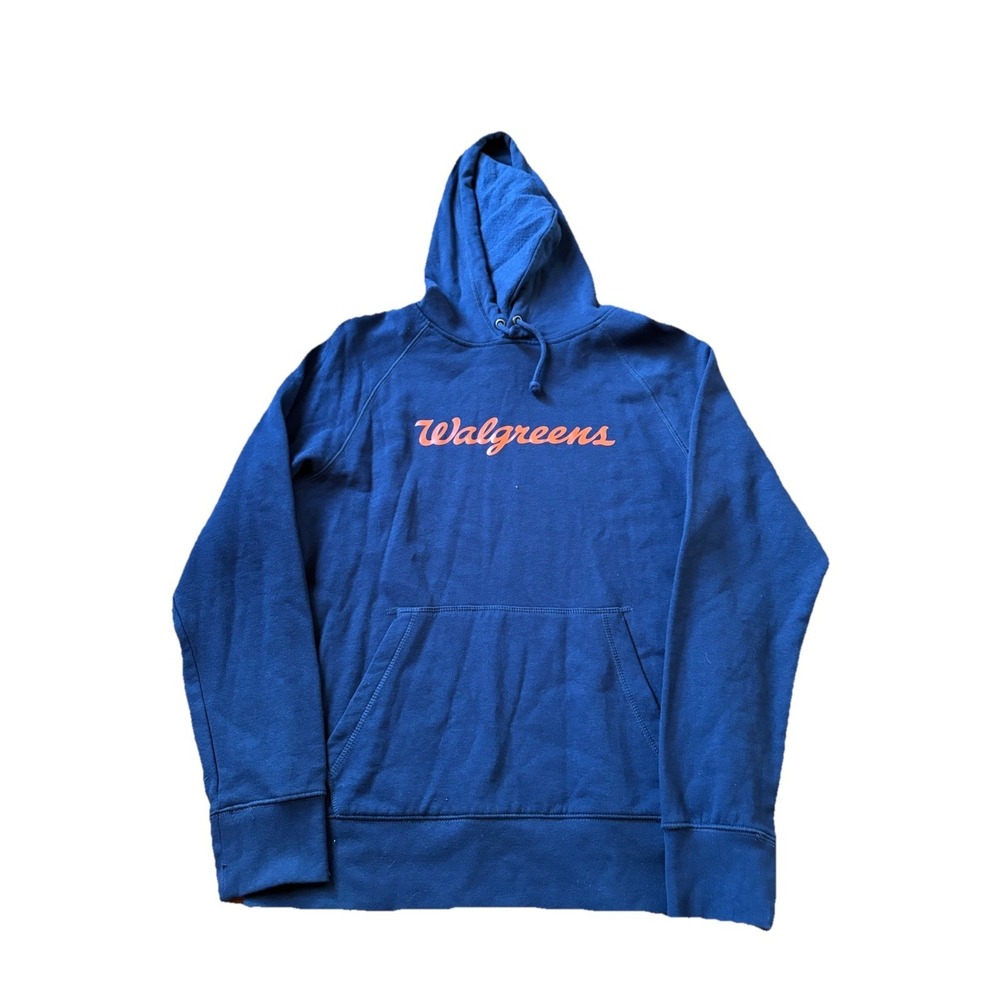 Walgreens Employee Uniform Hoodie Pullover Blue‎ Unisex Size Small